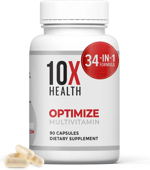 10X Health Optimize Methylated Multivitamin – 90 Capsules