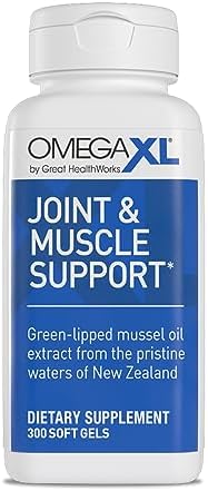 OmegaXL Joint Support Supplement - Natural Muscle Support - 300 Count