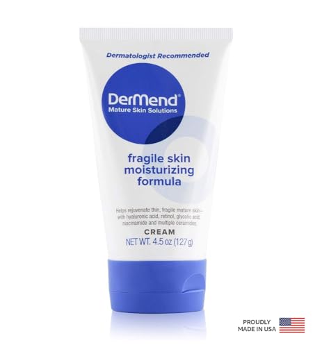 Dermend Specialized Fragile Skin Moisturizing Cream for  Strengthening Thin, Aging Skin - 4.5 Oz