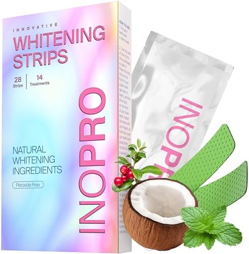 InoPro Teeth Whitening Strips 14 Treatments Kit - Teeth Whitener (28 Strips)